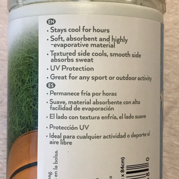 COOLING TOWEL ARCTICLOTH 02 COOL NEW IN CASE 13”x33”(33x84 cms) SPORTS OUTDOORS - Picture 9 of 12